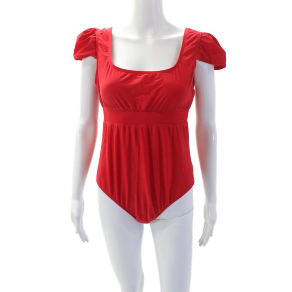 Morada Blue Womens The Nancy One Piece Bathing Suit Red Size Extra Large
